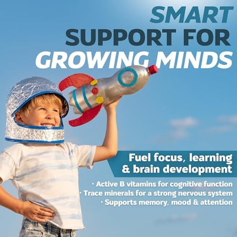 NutriSpec MightyMins Multivitamin for Kids with Iron in Chewable Form for Children from 6 Months Through Adolescence Easier to Absorb Gentle On Digestion 240 Wafers