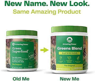 Amazing Grass Greens Superfood Blend With Organic Spirulina Digestive Enzymes 100 Servings & Orgain Hydrolyzed Collagen Peptides Powder 20G Grass Fed Collagen Hair Skin Nail & Joint