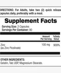 Lab Zinc Supplements Zinc 100Mg Zinc Picolinate Immune Support Supplement 180 Capsules Zinc Supplements Ultra High Absorption.