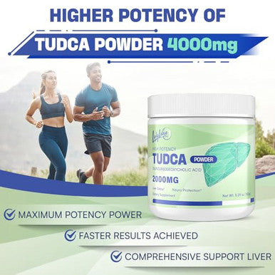 Livlyluxe Tudca Powder Liver Support Supplement 30 Servings 2000Mg