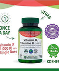 Greeniche Natural Vitamin D, 120 Tablets, Helps to Maintain Overall Good Health, Bone & Teeth Health Formula, Helps to Reduce the Risk of Osteoprosis
