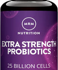 MRM Nutrition Extra Strength Probiotics | Intestinal + Immune Health | Prebiotics + postbiotics | 25 Billion Cells | Good Bacteria for Gut Health| 16 Bacterial strains | Shelf Stable | 30 Servings