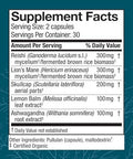 Host Defense Mycobotanicals Stress Decompress Capsules Mushroom Supplement With Lemon Balm & Ashwagandha Root With Reishi Lion'S Man & Skullcap 60 Capsules (30 Servings)