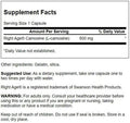 Swanson L-Carnosine 500 Milligrams 60 Capsules