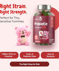 Maxmedix Kids Probiotics Gummies Prebiotic Probiotics For Kids - 1 Billion Cfu & Inulin (45-Day Supply) 90 Children Synbiotic Gummies Natural Apple Flavor Vegan Non-Gmo