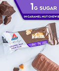 Atkins Endulge Caramel Nut Chew Bar Dessert Favorite 1G Sugar Good Source Of Fiber Low Sugar & Chocolate Peanut Butter Pretzel Protein Meal Bar High Fiber 16G Protein 1G Sugar