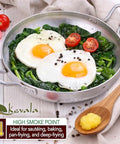 Kevala Avocado Ghee - Made with Grass Fed CowsÃ¢â‚¬â„¢ Milk, Blend of Cold-Pressed Avocado Oil and Ghee, Unsalted Spread for Toast and Wraps with no Preservatives, Great for Keto and Low-Carb Diets, 2 lb