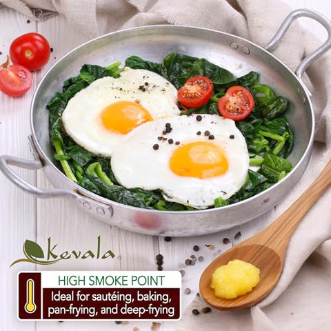 Kevala Avocado Ghee - Made with Grass Fed CowsÃ¢â‚¬â„¢ Milk, Blend of Cold-Pressed Avocado Oil and Ghee, Unsalted Spread for Toast and Wraps with no Preservatives, Great for Keto and Low-Carb Diets, 2 lb