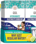 Gurunanda Hydramate Hydration Support Drink Mix Electrolyte Powder Packets For Dehydration Exercise & Energy No Added Sweeteners Nongmo Natural Lemon Lime Flavor 12 Count (0.56 Oz Each)