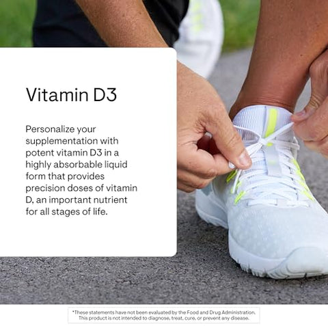 Thorne - Vitamin D3 With A Metered Dispenser - Liquid Vitamin D Vegan Supplement - Supports Healthy Bones Teeth & Muscles Plus Cardiovascular & Immune Function - 4000 Iu - 1 Fl Oz 30 Servings