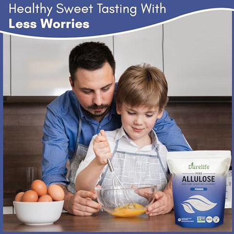 Durelife Organic 100% Pure Monk Fruit sweetener 5 oz and Durelife Allulose sweetener 1lb