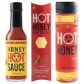 Savannah Bee Company Hot Honey Box Gift Set - Award-Winning Honey Collection - Includes Hot Honey, Sauce, and Fire Sticks - Perfect Gourmet Gift for Spice Lovers