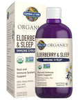 Garden Of Life Organics Elderberry Zinc Immune Support For Adults And Kids 12 And Older With Vitamin C - Organic Elderberry & Sleep Immune Syrup Liquid With Sleep Herbs No Added Sugars 6.59 Fl Oz