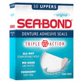 Sea-Bond Secure Denture Adhesive Seals Original Uppers Zinc-Free All-Day-Hold Mess-Free 30 Count