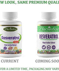 Paradise Herbs Resveratrol Antioxidant Super Potent Ultra Pure Vegan Non Gmo Gluten 180 Vegetarian Capsules