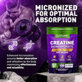 Built By Nature Creatine Monohydrate Powder 100 Servings 500 Grams