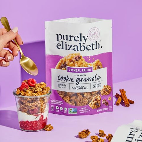 Purely Elizabeth Granola Ckie Oatml Raisn 11 OZ (Pack of 2)