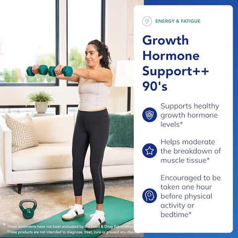 Pure Encapsulations Growth Hormone Support - Arginine & Ornithine Amino Acid Blend - Supports Healthy Hormone Balance - Muscles & Training Support - Gluten-Free & Non-Gmo 90 Capsules