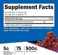 Nutricost Creatine Monohydrate Powder (Grape 500 Gram) Micronized Creatine Supplement Vegan Nongmo Gluten