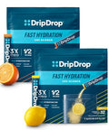 Dripdrop Hydration Electrolyte Powder Packets Lemon & Orange Citrus Bundle 64 Count