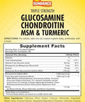 Sundance Glucosamine Chondroitin With Msm And Turmeric 120 Caplets Triple Strength Formula Nongmo & Gluten Supplement