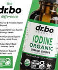 Iodine Liquid Drops Potassium Iodide 1 Year Supply Pure Clear Organic Iodine Drops Supplement Plus Thyroid Support Organic Potassium Iodide Liquid Supplement Tincture Thyroid Supplements 1 Fl Oz