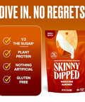 SkinnyDipped Maple Kiss Almonds, Healthy Snack, Plant Protein, Gluten Free, 3.5 oz Resealable Bags, Pack of 5, Seasonal Flavor