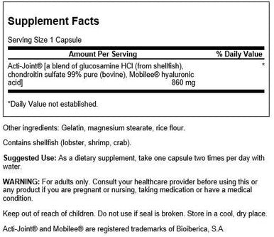 Swanson Acti-Joint 860 Milligrams 60 Capsules (3 Pack)