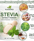 7 oz Pure Stevia Extract Powder Highly Concentrated Stevia Powder Sweetener Zero Calorie No Additives Natural Sugar Alternative for Drinks Baking & Desserts Includes Measuring Scoop