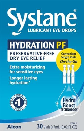 Alcon Hydration Preservative Lubricant Eye Drops Transparent 0.7 Ml 30 Count