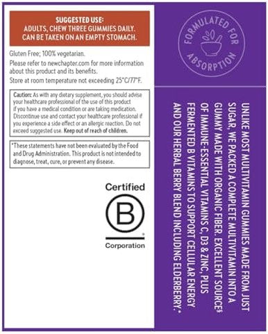 Chapter Men'S Multivitamin Gummies, 66% Less Sugar, Men'S Gummy Vitamins With Vitamin C, D3 & Zinc, Non-Gmo, Gluten Free, Berry-Citrus, 75Ct