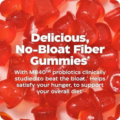 Enzymedica Fiber+ Gummies With Prebiotics & Probiotics For Daily Regularity Vegetarian 5G Fiber Natural Chewable Digestive Health Supplement Kids & Adult Women & Men Blood Orange Flavor 90 Ct