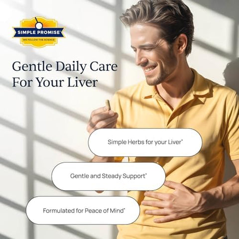 Simple Promise Levitox - Milk Thistle Liver Detox Supplement With Dandelion Root And Artichoke Extract - Supports Liver Health Metabolism And Digestion - 60 Capsules