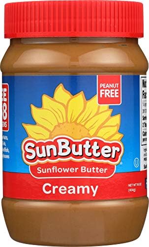 SunButter Creamy Sunflower Seed Spread 16 OZ Plastic Jars (Pack of 3)