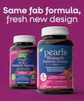 Nature'S Way Pearls Probiotic Women'S Gummy 3-In-1 Reduces Occasional Bloating Supports Digestive & Vaginal Health Gluten Free Orange Flavored 60 Gummies (Packaging May Vary)