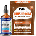 Drops Of Nature Magnesium Glycinate With Vitamin K2 D3 Drops (Mixed Berry 60 Ml) & Pella Nutrition Mushroom Coffee With Lion'S Mane (Regular Caffeine 60 Cups) Vegan Non-Gmo Focus & Bone Health