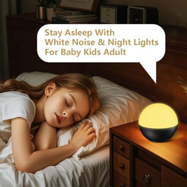 Bodyhush Portable Sound Machine White Noise Machine Night Light With 30 Relaxing Sleep Sounds 12 Color Night Lights Adjustable Brightness Rechargeable Mini Travel Sleep Machine For Baby Kid Adult