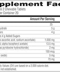 EmergenC Chewable Vitamin C 1000Mg With B Vitamins And Antioxidants Tablet (40 Count Orange Blast Flavor) Dietary Supplement