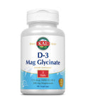 Kal 5000 Iu Vitamin D-3 Mag Glycinate, 90 Count