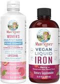 MaryruthS WomenS Multivitamin + Hair Growth Liposomal (Peach) and Iron Liquid (Berry) Clean Label Project Verifieda' Supplements For Beauty Immunity and Overall Health Vegan NonGmo GlutenFree