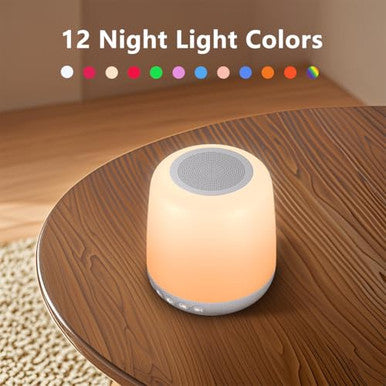 Easysleep White Noise Machine Baby Sound Machine For Sleeping With 12 Night Light Colors 30 Soothing Sounds 4 Timer Portable Sleep Machine For Kids Baby Adults Smart App Control Touch Control