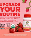 Maryruth'S Organic Vitamin D3 B12 Gummies For Ages 4 Bone Health Immune Support Energy Metabolism Cognitive Function Vegan Non-Gmo Gluten Free 60 Servings 2 Month Supply