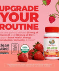 Maryruth'S Organic Vitamin D3 B12 Gummies For Ages 4 Bone Health Immune Support Energy Metabolism Cognitive Function Vegan Non-Gmo Gluten Free 60 Servings 2 Month Supply