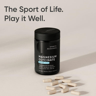 Sports ResearchÃ‚Â® Magnesium Glycinate - Supports Restful Sleep & Enzymatic Processes - 160 mg Chelated Magnesium - Vegan Capsule - 90 Count
