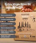 Frantoio Uliveti Umbri Bag in Box Olive Oil | Authentic Italian Extra Virgin Olive Oil | Perfect for Finishes and Dressings | Cold Pressed 100% Made in Italy | Bag-in-Box 3L (101.4 Fl Oz)
