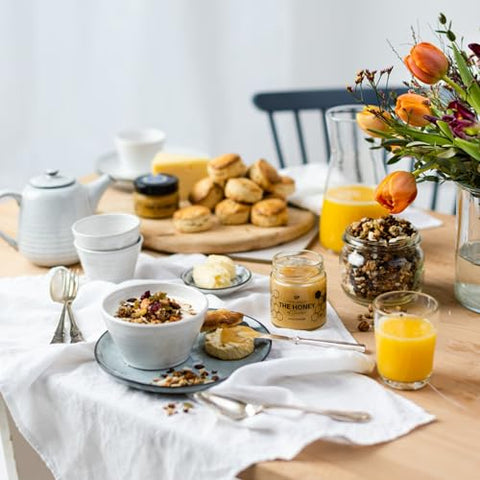 THE HONEY OF SWEDEN Pure Raw & Creamy Wildflower Unpasteurized Swedish Gourmet Honey, Award-winning Quality and Taste, Traceable from Our Hives to Your Table, Glass Jar 8.8oz (250g)