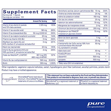 Pure Encapsulations O.N.E. Multivitamin 120 Caps