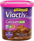 Viactiv Max Formula Calcium +Vitamin D3 Supplement For Bone Health Milk Chocolate 100 Soft Chews - 6 Pack