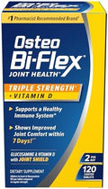 Osteo Biflex Triple Strength With Vitamin D Glucosamine Chondroitin Joint Health Supplement Coated Tablets Red 120 Count
