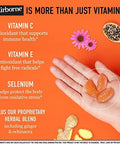 Airborne 750Mg Vitamin C Gummies For Adults Immune Support Supplement With Powerful Antioxidants Vitamins C & E 42 Gummies Zesty Orange Flavor